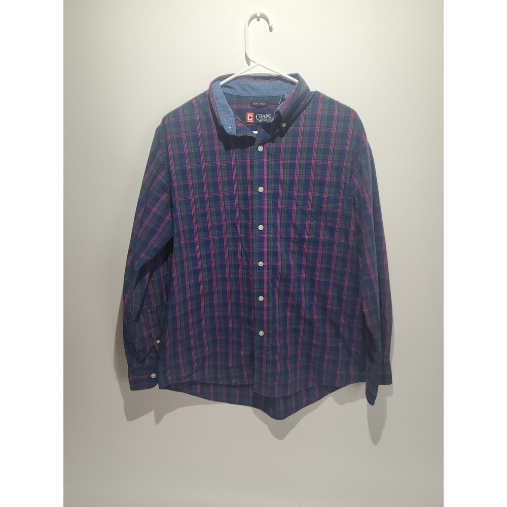 Chaps By Ralph Lauren Men's Long Sleeve Button Up Dress Shirt, Medium - Picture 8 of 8